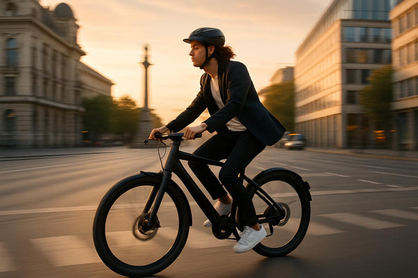 e-bike läpi eurooppalaisen kaupungin vuonna 2025 ja havainnollistaa, kannattaako e-bikes kaupunkiliikenteessä.