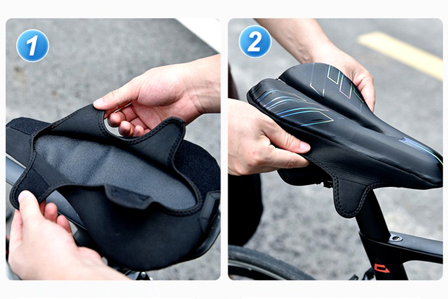 Maastopyörän Comfort-istuimen suojus